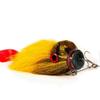 2X Mouse Fishing Lure Fly Hooks Freshwater Saltwater Lure Soft Fly Fishing Lures with Double Hooks Yellow