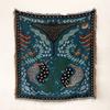 Colorful Jacquard Printed Chenille Woven Bohemian Hippie Sofa Throw Blanket Tapestry Machine Washable Customizable