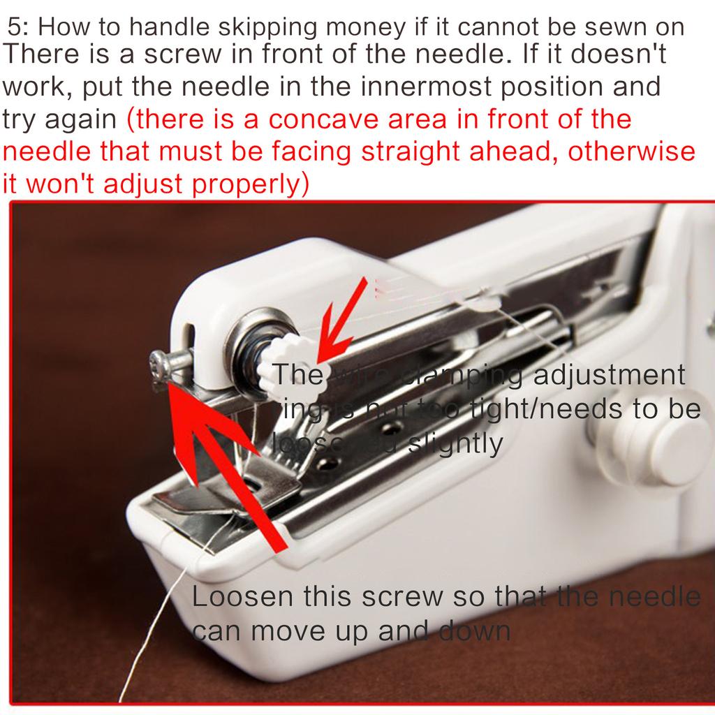 Handheld Sewing Machine Portable and User Friendly Perfect for Beginners To Seamlessly Mend Fabrics for Home or Travel