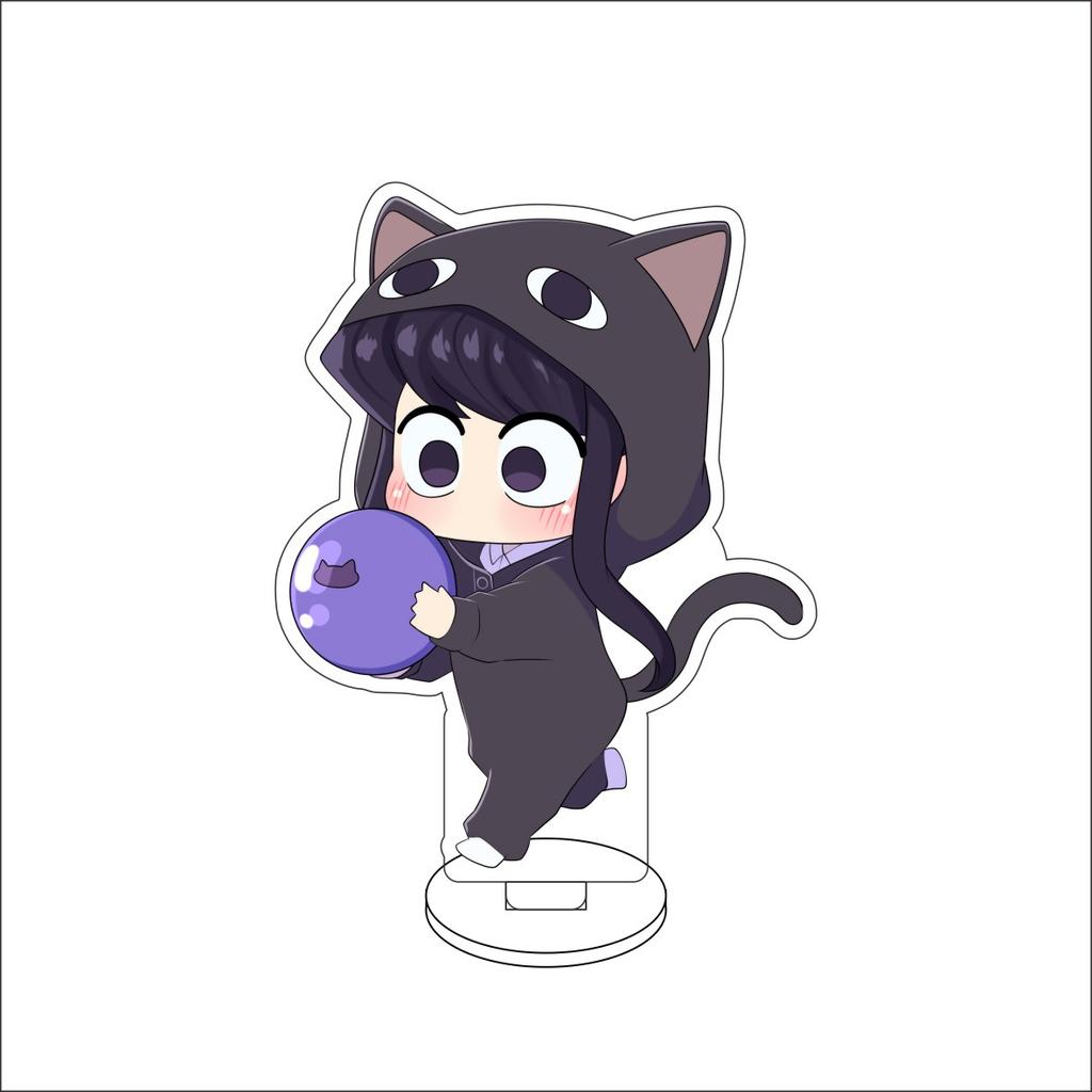 10CM Anime Komi Can't Communicate Figure Stand Model Komi Shōko/Tadano Hitohito/OsanaNajimi Cute Desk Decor Standing Sign Gifts