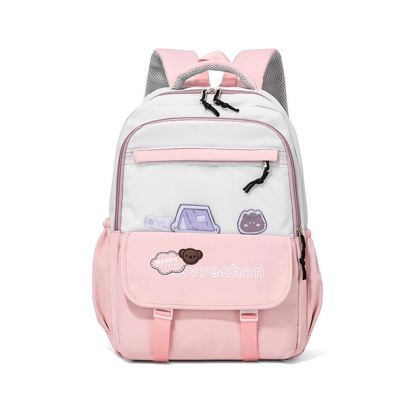 Simple Capacity Large Backpack With Bear And Letter Print Design Daily For