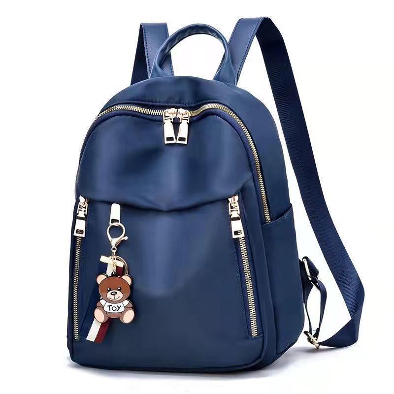 Korean Style Women's Oxford Cloth Canvas Backpack - Large Capacity Travel Schoolbag 2025