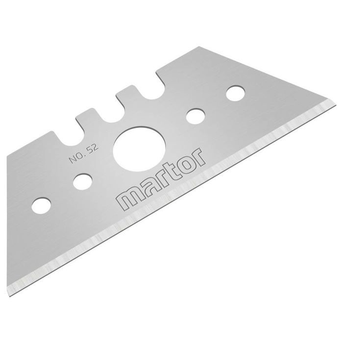 Lame de rechange - MARTOR - N° 52 - Acier - 10 pièces - Lame trapézoïdale