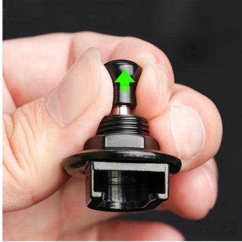 AkNebriax Set of 2 Guitar Strap Locking Pins, Locking Type, One-Touch Attachment/Detachment, Metal, Drop Prevention, Compatible with Electric Guitars