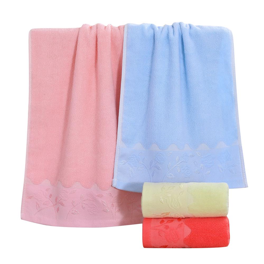 Rose Lace Jacquard Cotton Towels - Soft, Stylish Towels for Adults
