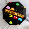 1 Pezzo Ombrello Pieghevole Automatico - Fantasia Pac-Man, Design Portatile e Pieghevole con 8 Stecche, Regali di Natale e Compleanno