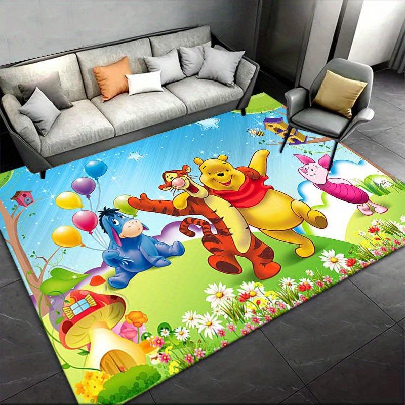 1pz Tappeto con Fantasia Winnie the Pooh Tappeto da Area Tappeto Antiscivolo Lavabile a Mano Tappetino per Pavimento Adatto per Soggiorno Camera da Letto Decorazioni per la Casa Decorazioni per la Stanza