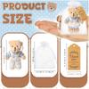 12-36 Zestawów 12 cm Niedźwiadki Upominki na Baby Shower dla Gości Mini Pluszowe Niedźwiadki Niebieskie Z Kartkami Torebki Organzowe