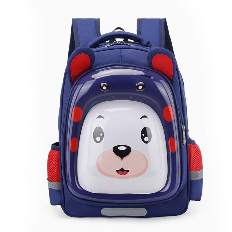 Kids School Backpack 3D Hard Shell Lightweight Cartoon Animal Design Elementary Students Grade 3-4