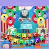 Vibrant Thomas Articole de Petrecere Aniversară pentru Copii Decor Balon Banner Topper pentru Brioșe