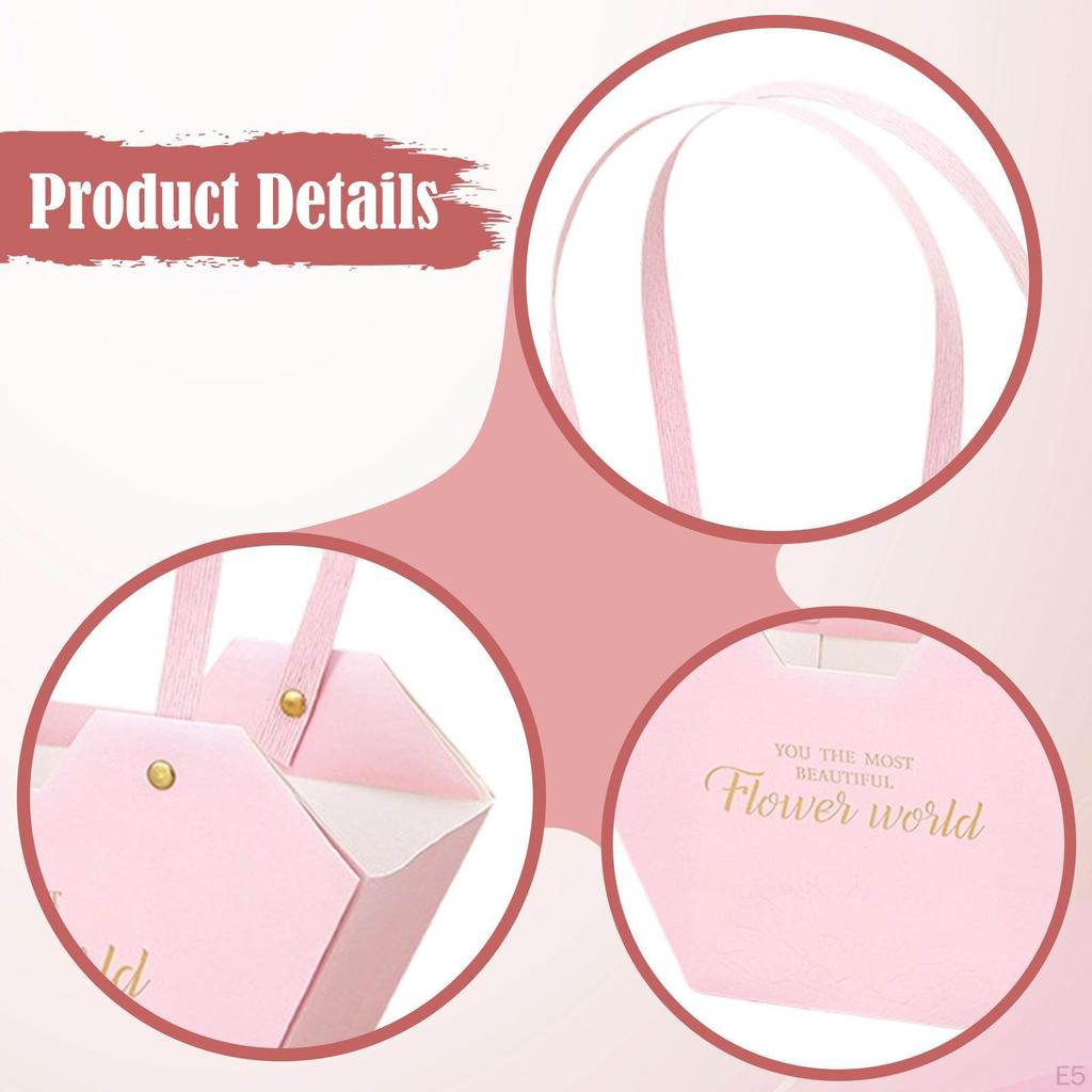 Bouquet Holder, Gift Box, Paper Handbag, Storage Bag, Florist Packaging Material, Stylish for