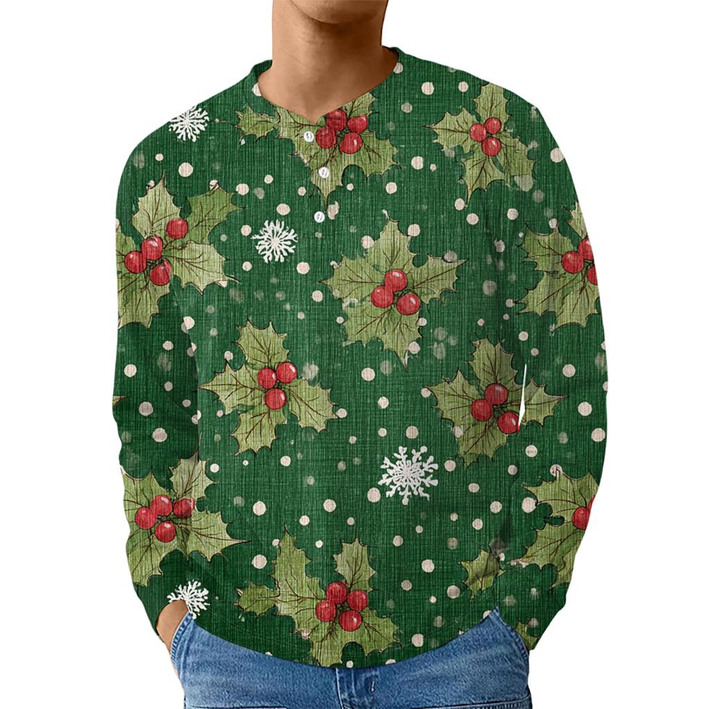 Men's Casual Oversized Button-Down Shirt With Long Sleeves