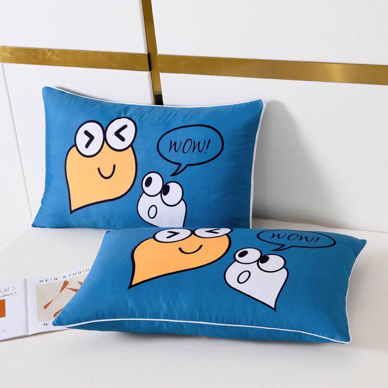 Single Pillow Set: Includes Removable & Washable Pillowcase, Perfect for Student & Adult Neck Support