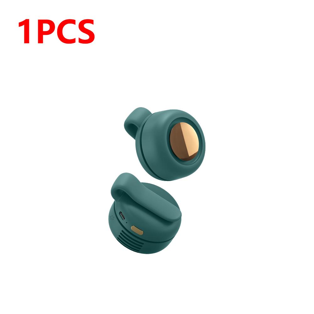 2/1PC Mini Clip Fan 3 Wind Speeds Portable Waist Clip Fans Leafless Personal Body Fan 900mAh Wireless Electric Air Circulators