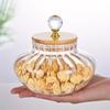 1 pieza Tarro de vidrio con sello, Contenedor de almacenamiento de cocina redondo multiusos, Conservador de alimentos reutilizable con tapa abatible para caramelos, cereales, snacks, pepinillos-Solo lavar a mano