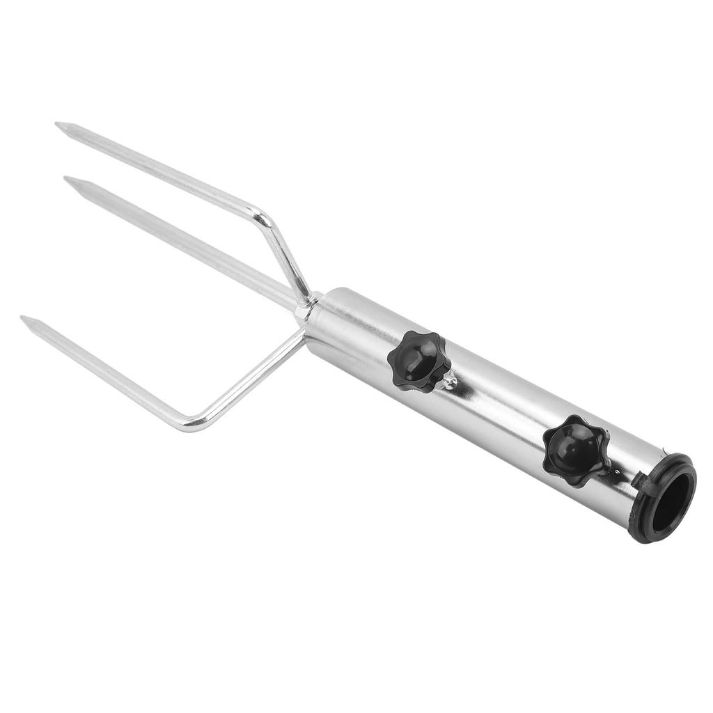 Steel Garden Parasol Spike Inground Umbrella Holder with 4 Prong for Camping Picnic