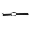 Silicone Loop Magnetic Watch Band with Black Case Replacement Watch Strap Quick Release Smartwatch