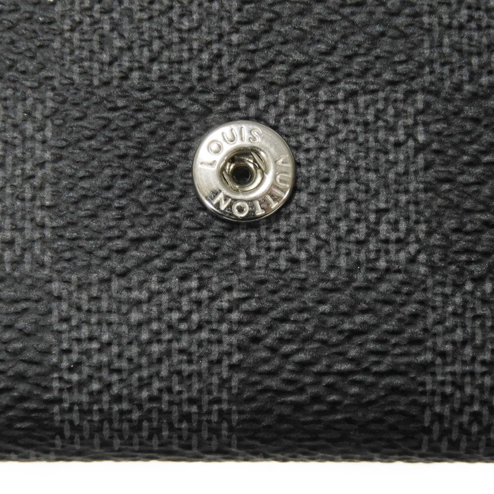 Used 12564 Multicles 6 N62662 7949 Old Model Logo Black Gray 6-Row Black Damier Graphite Noir Men's from Japan AUTHENTIC