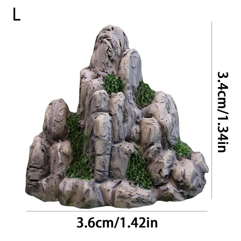 Mini Mountain Miniature Fake Stone Artificial Hill Toys Bonsai Ornaments Fairy Garden Accessories Home Decoration Aquarium Rock
