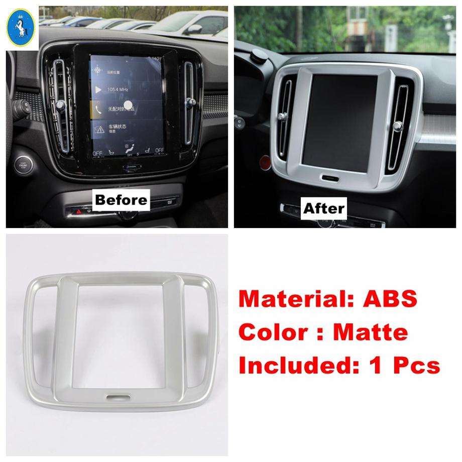 Matte Car Accessories Pillar A Speaker / Gear Box / Water Cup Holder / Air AC Vents Outlet Cover Trim For Volvo XC40 2018 - 2025