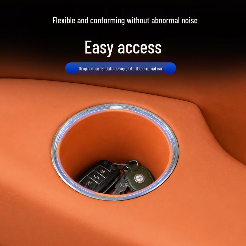 Zhijie V9 Three-Tier Silicone Rear Cup Holder Anti-Slip & Scratch Protection Mat