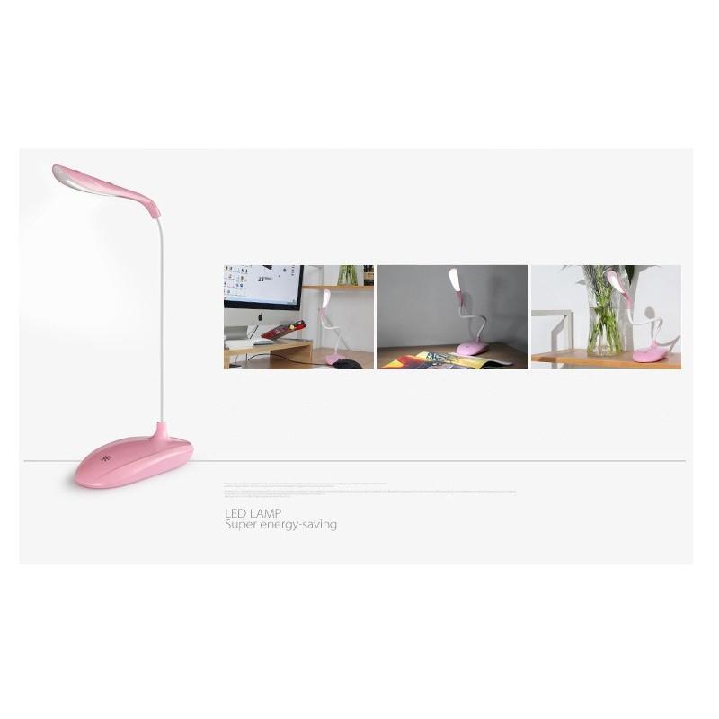 Modern Usb Rechargeable Led Bedside Lamp With Adjustable Brightness For Dorm Rooms