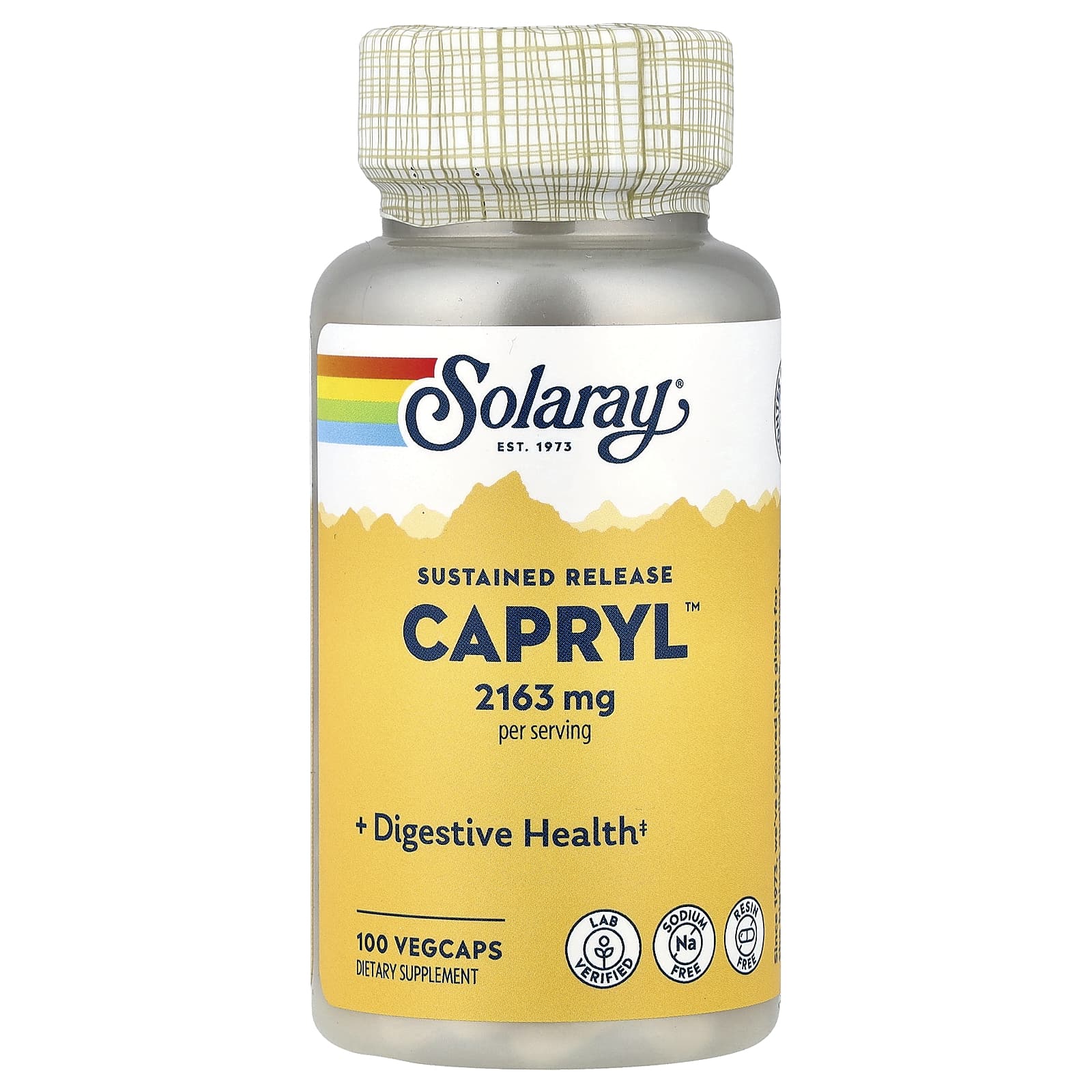 

Capryl, Sodium Free, Resin Free, 100 Veggie Capsules