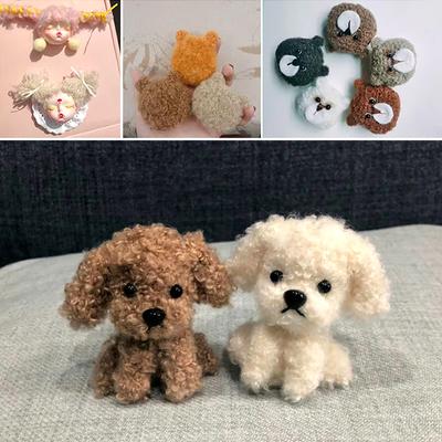 50G Smooth Curled Yarn Three Strand DIY Wiring Wool Yarn Teddy Bear DIY Teddy Yarn Toy Hat