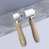 Wood Handle Wallpaper Roller Flat Pressure Roller Smoothing Tool Nonslip Edge Seam Roller Decorating Tool Width 40/28mm