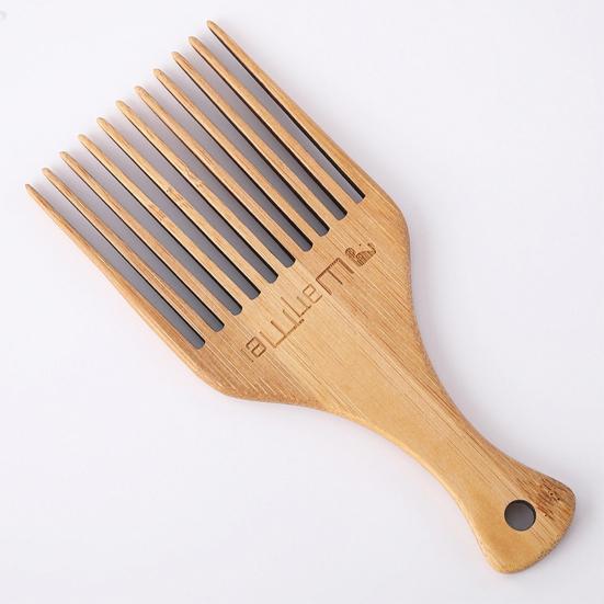 Men Texturizing Comb Comfortable Easy to for Daily Hair Salon Hold Universal Wooden Fork Life