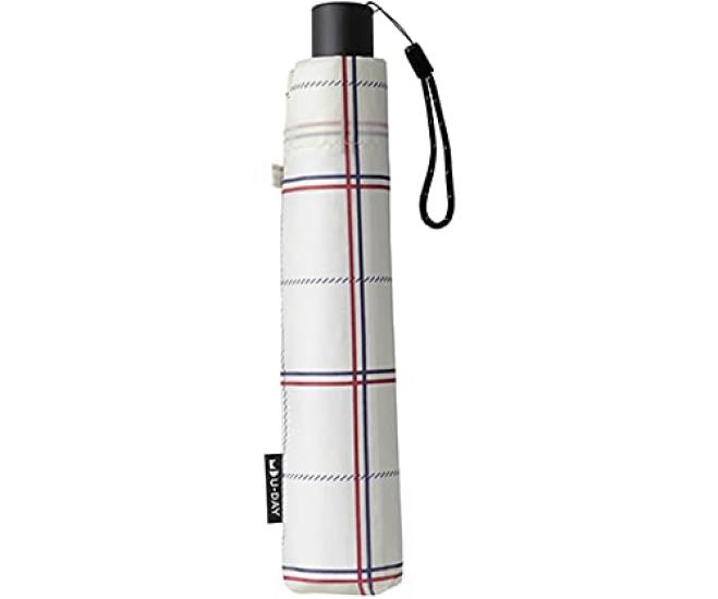 Weil Automatisches Faltfenster-Prüfung U-DAY Regenschirm, Muster, Mini, Weiß, 55cm, D-060131
