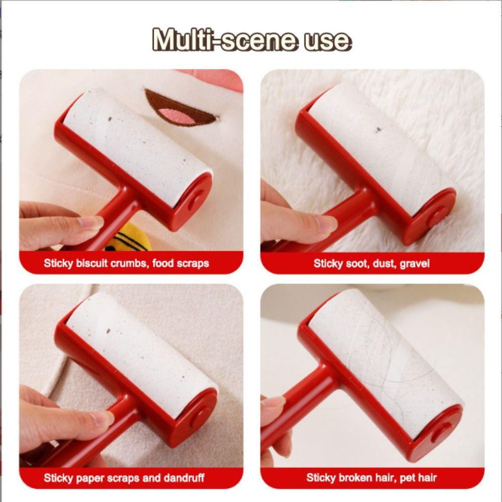 Tierhaarentferner Kleberolle Abreißbare Fusselrolle Tragbarer Fusselentferner für Zuhause und Reise