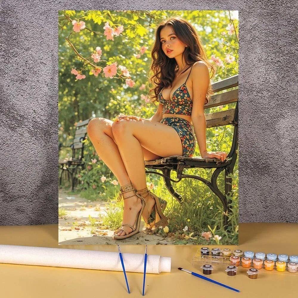 Blaszane Tabliczki Pin-Up Girls, Metalowy Wystrój Warsztatu Garażowego 20x30cm