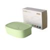 Customizable Silicone Lunch Box with Multiple Capacities, Microwave & Fridge Safe, Perfect for Office Workers & Students