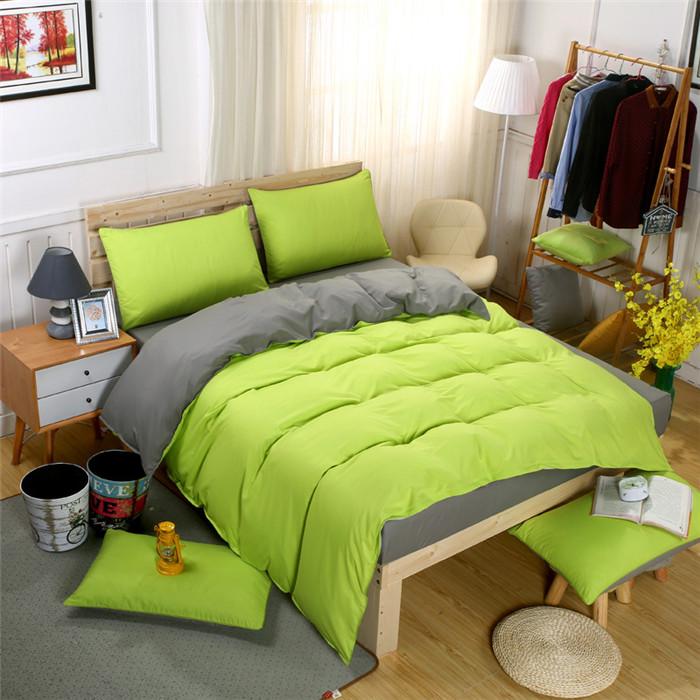  Home Textile Bedding Simple Fresh Air Cotton Set Of 3 /4pcs Bed Linings Duvet Cover Set