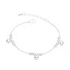Simple Fashion Jewelry Silver Plated Chain Foot Anklet Bells Bead Ankle Bracelet