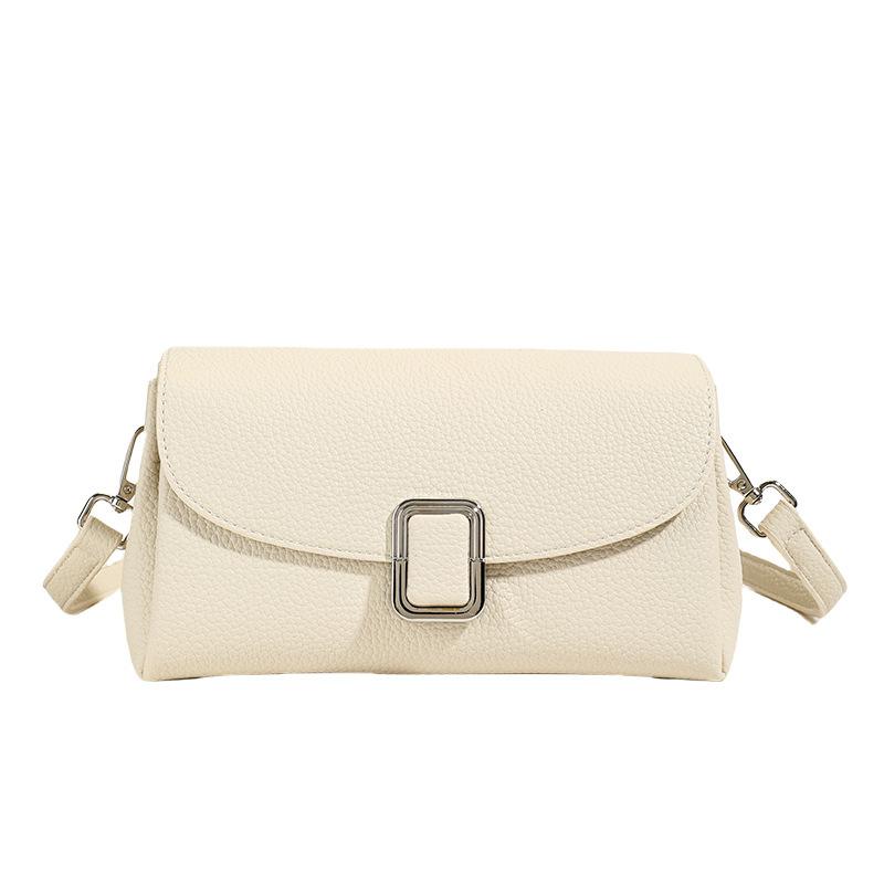 Trendy texture fashionable single shoulder underarm bag women's new simple and versatile multi-compartment messenger bag small square bag