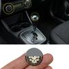 2 autocollants emblèmes tête de fantôme pour voiture, autocollants emblèmes crâne pour interrupteur d'allumage de voiture, adaptés aux accessoires de décoration de voiture