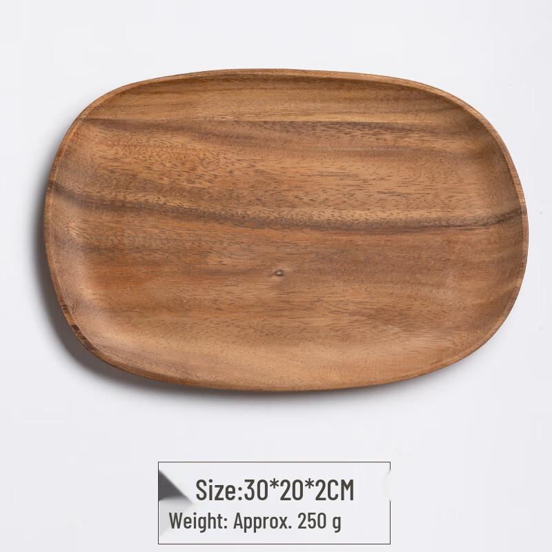 Acacia Wood Oval Serving Tray