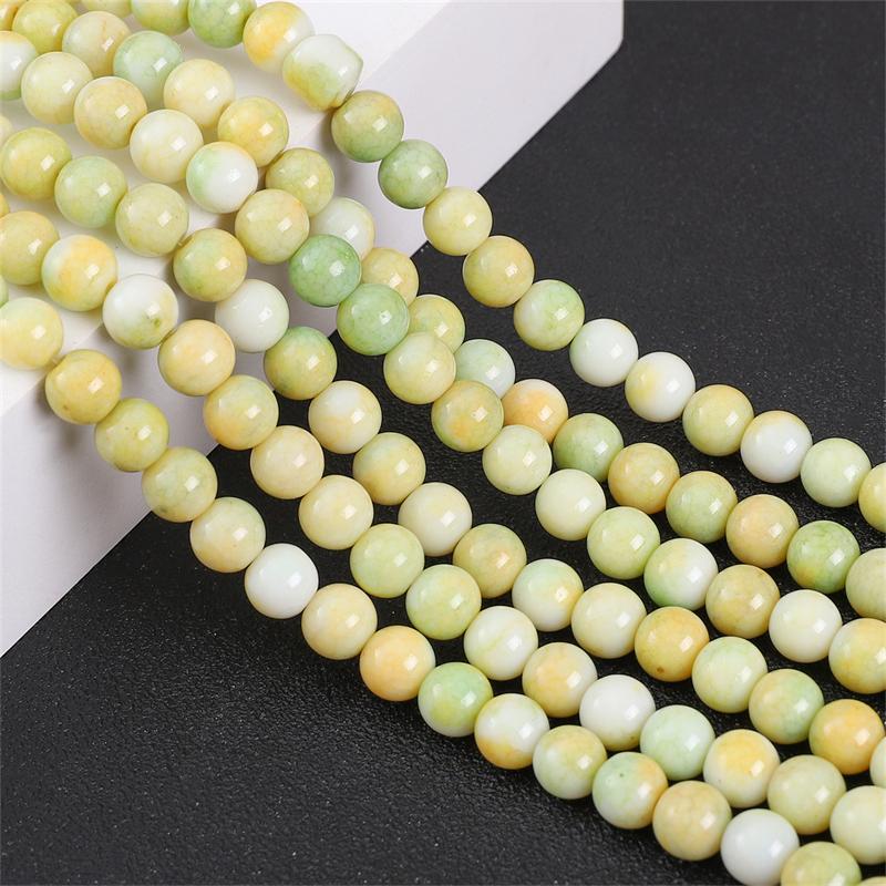 8mm Colorful Glass Crack Beads For Jewelry Making DIY Necklace Bracelet Phone Chain Lighting