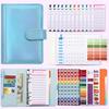 Colorful A6 PU Leather Macaron Budget & Account Book - Multi-functional Cash Diary & Storage Planner