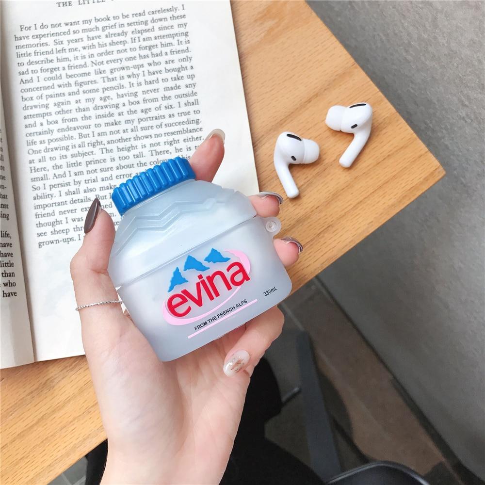Francia naturale Evian acqua minerale Wireless Bluetooth Auricolare  Custodia per Airpods pro 3 2 1 Bottiglia 3D carina Cuffie in silicone Cover  acquista in modo economico — spedizione gratuita, recensioni reali con foto  — Joom