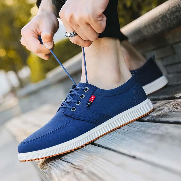 New Men's Fashion Canvas Shoes Trend Korean Casual Shoes Men's Shoes