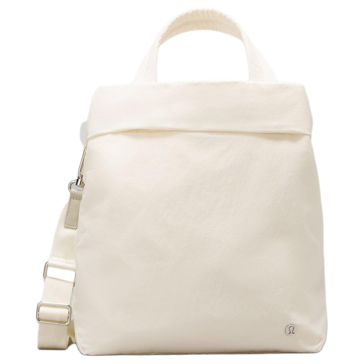 Lululemon On My Level 19L Solid Color Minimalist Fashion Casual Nylon Shoulder Crossbody Tote Bag Women bags Pixie-Yellow LW9ETKS-285908 Elf Yellow