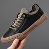 Men Causal Shoes Sneakers 2026 Spring Autumn New Designer Cow Leather Shoes for Men Fashion Lace Zapatos De Hombre Shoes Male