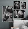 Sexy Woman Gym Fitness Wall Art Canvas Painting Nordic Posters And Prints Wall Pictures For Living Room Scandinavian Home Decor No Frame
