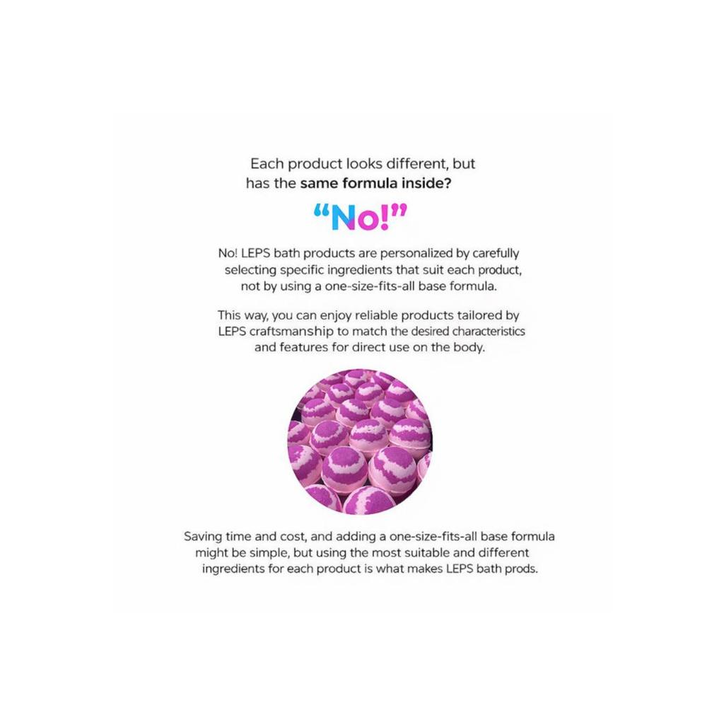 [LELPS] Bubble Bath Pink Flash (Straberry & Green Grape) 140g