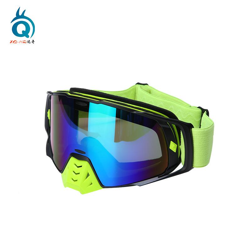 Harley Off-road Motorcycle Goggles Ski Masks Dust Sand Outdoor Riding Glasses зелёный