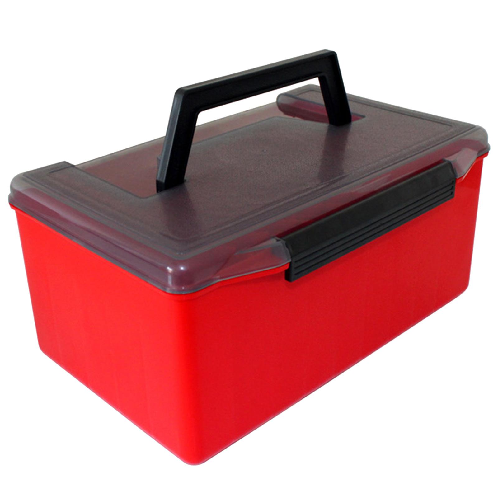 

Portable Fishing Box 52 Grid Fishing Tackle Box Storage Organizers Squid Jig Hard Lures Tool Case Fishing Lined Box червоний