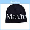 Novelty Letter Knit Hat With No Brim For Autumn And Winter Casual Wear
